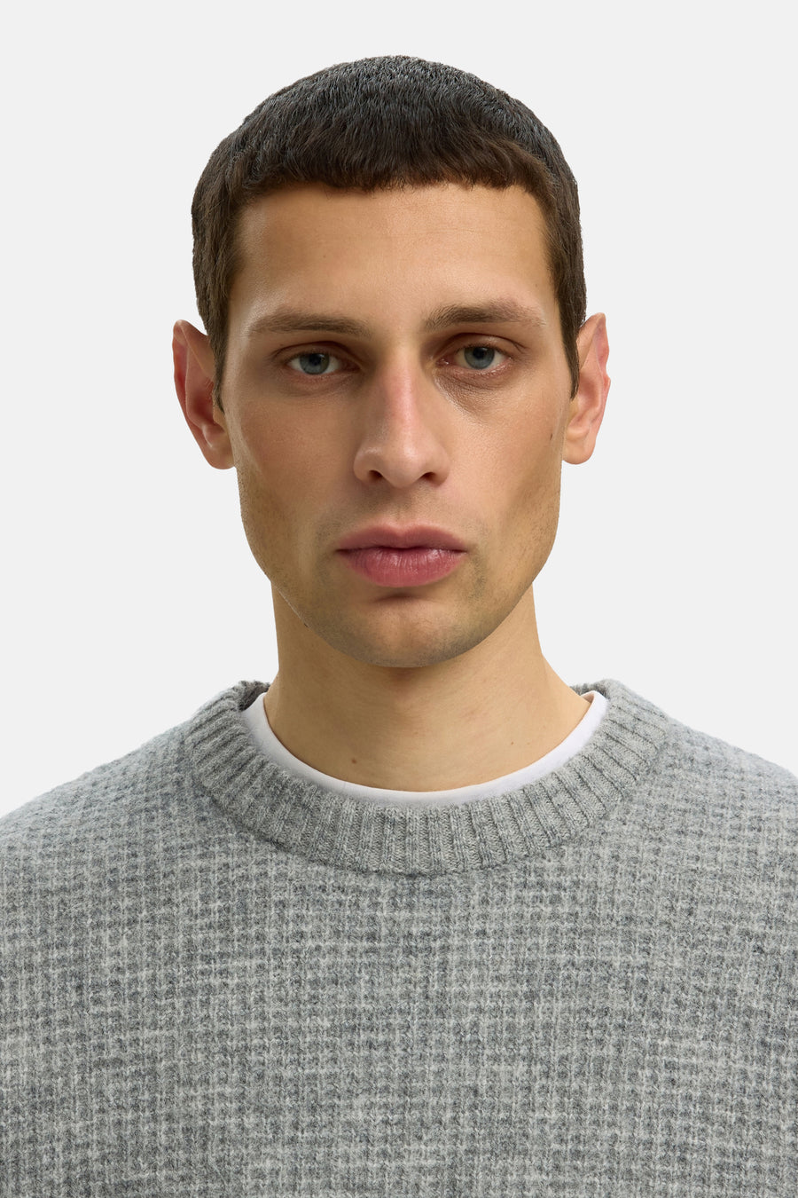 Pull col O gris - SELECTED