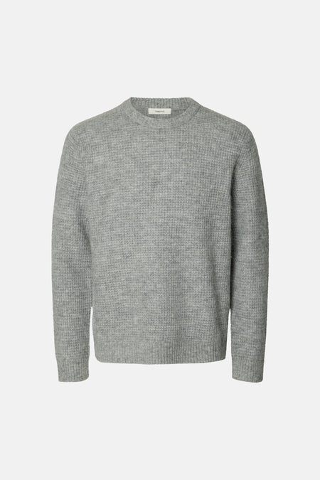 Pull O-hals - Light Grey Melange