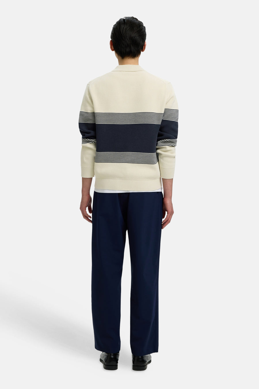 Trui met ronde hals ecru - SELECTED