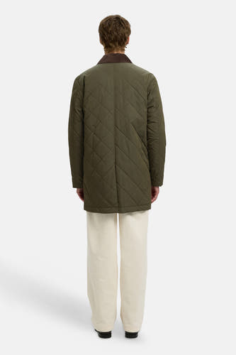 Veste longue vert - SELECTED