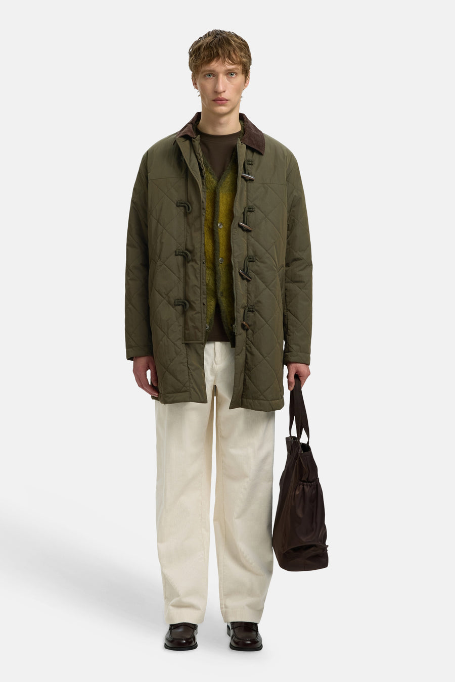 Veste longue vert - SELECTED