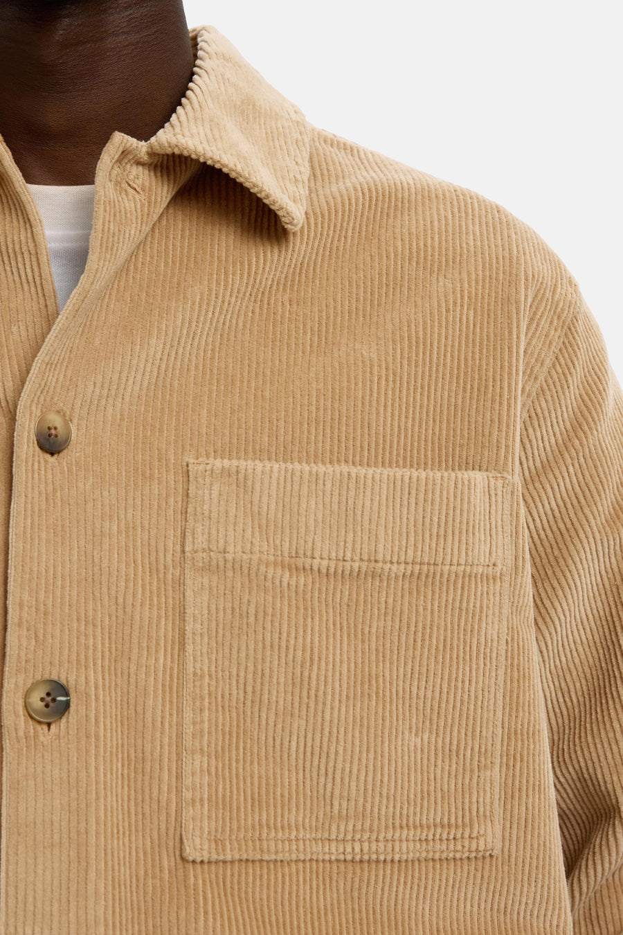 Hemd (lange mouwen) beige - SELECTED