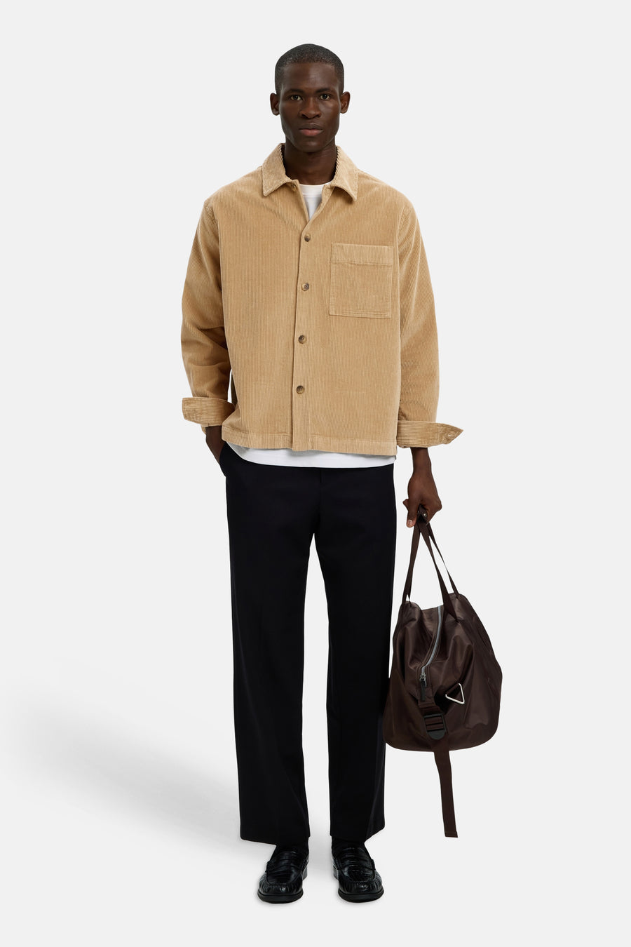 Hemd (lange mouwen) beige - SELECTED