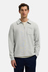 Sweat col O gris - SELECTED