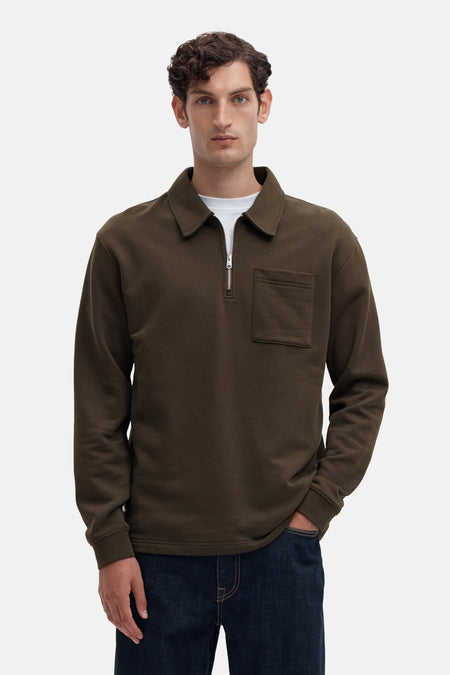 Sweater O-hals - Turkish Coffee