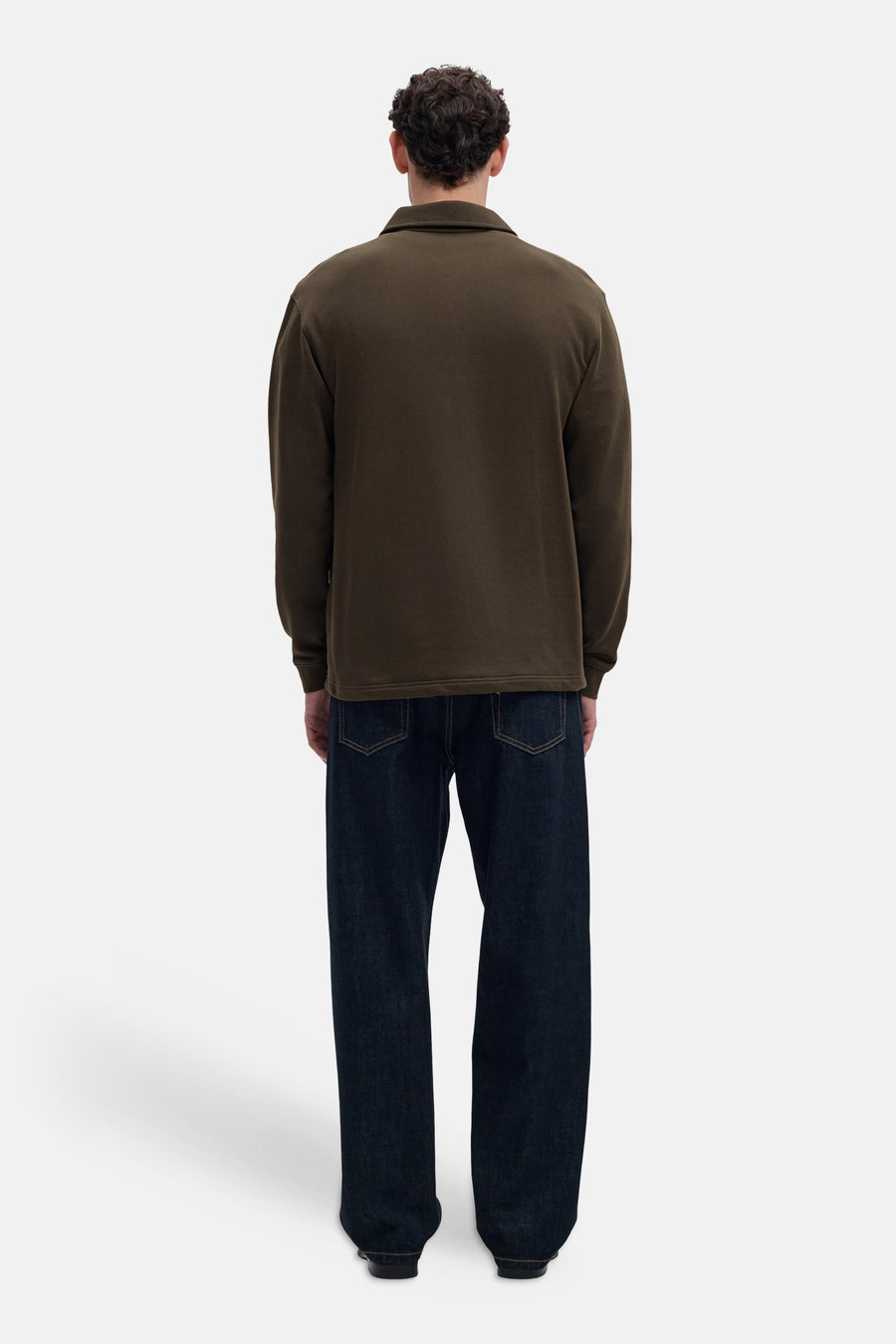 Sweater met ronde hals bruin - SELECTED