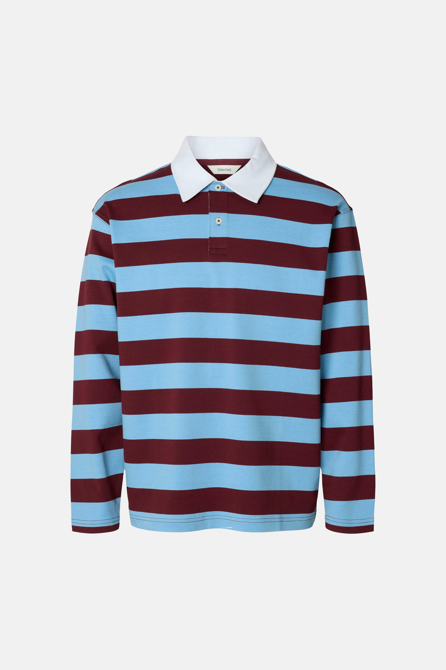 Sweat col O - bleu