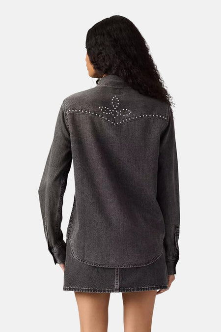 Hemd met lange mouwen - black denim