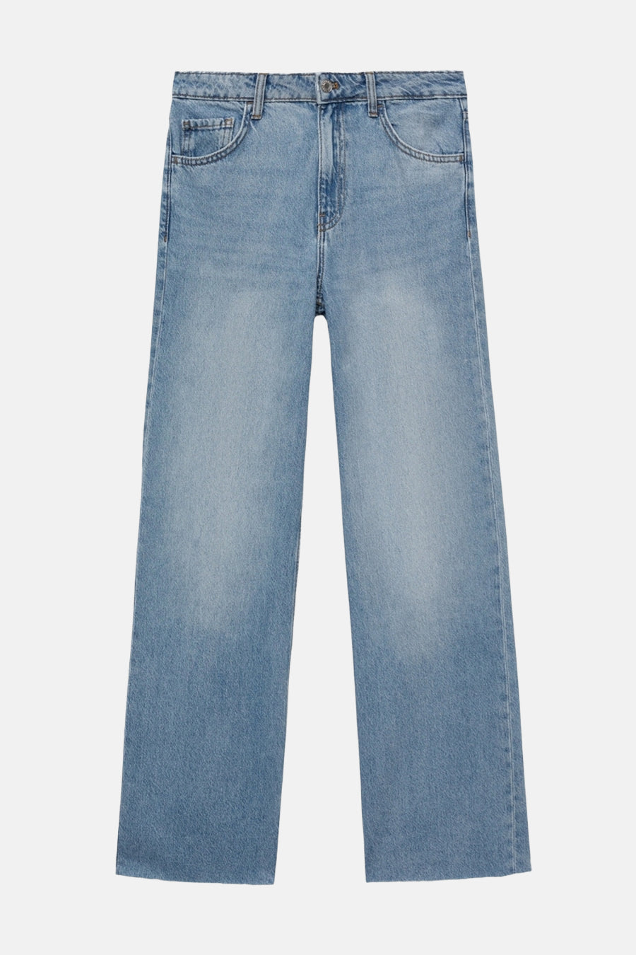 Jeans wide light blue denim - MANGO - MANGO
