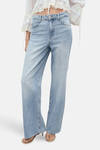 Jeans wide light blue denim - MANGO - MANGO