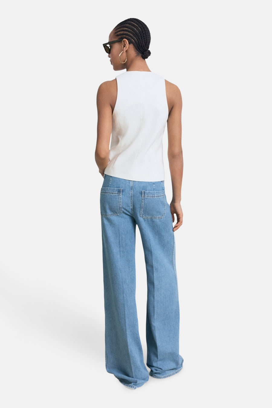 EMMA - mid blue denim - MANGO