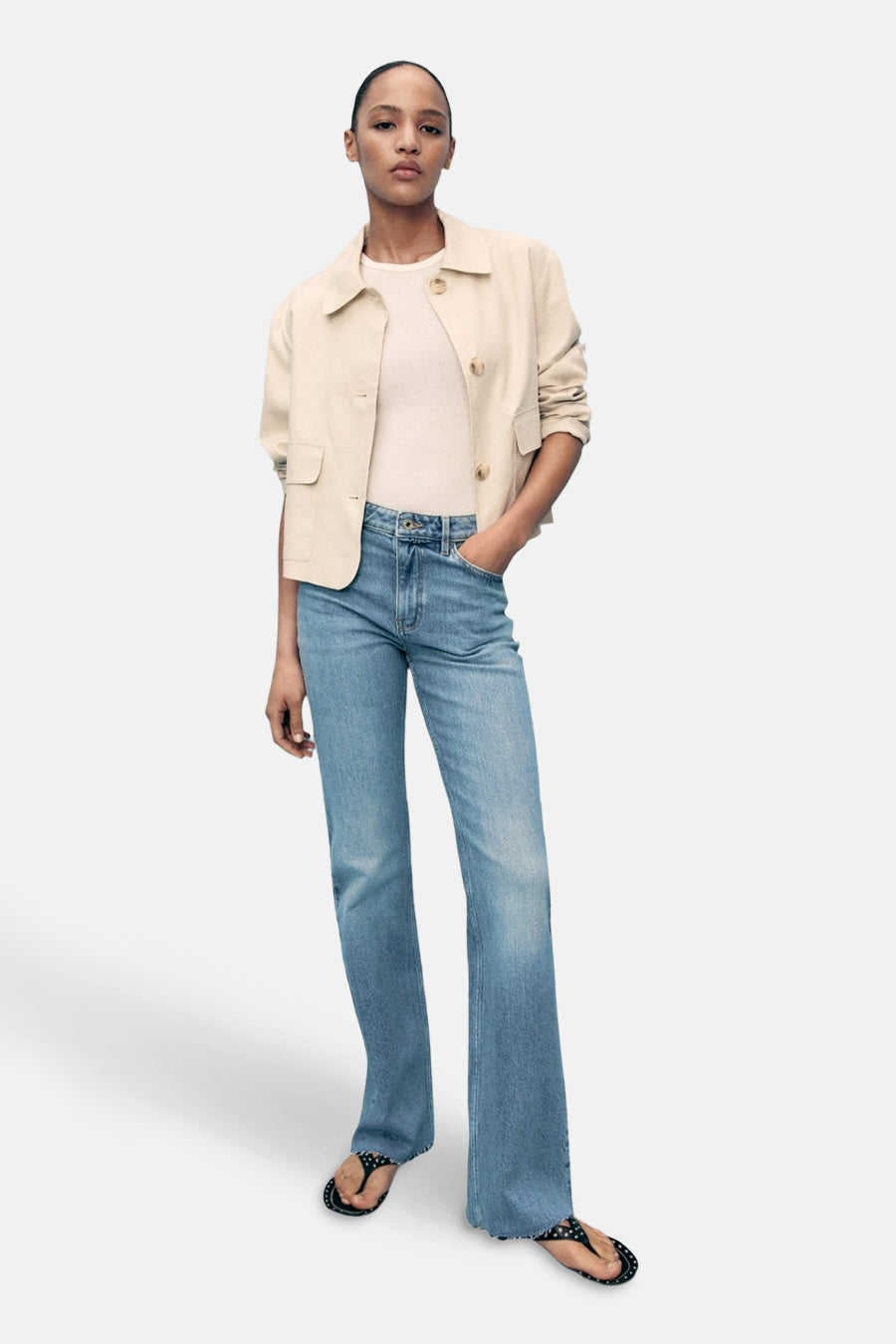 FIONA - light blue denim - MANGO