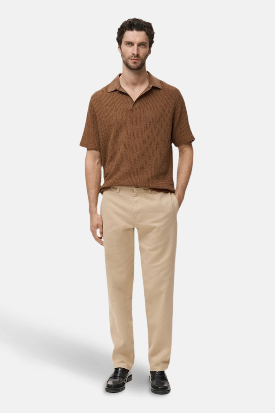Pantalon coloré - beige - MANGO