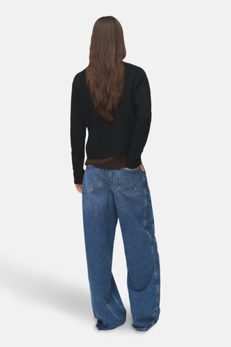 Pull à col rond - noir - MANGO