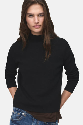 Pull à col rond - noir - MANGO