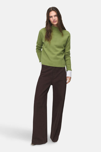 Pull à col rond - vert - MANGO