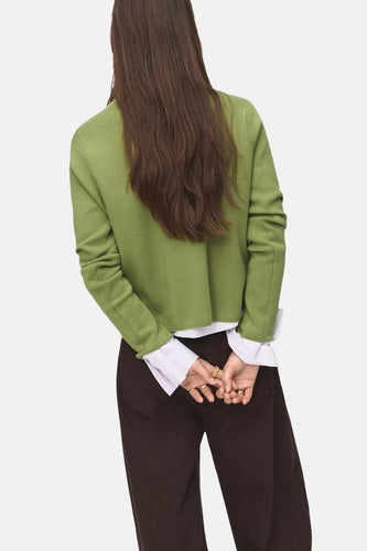 Pull à col rond - vert - MANGO