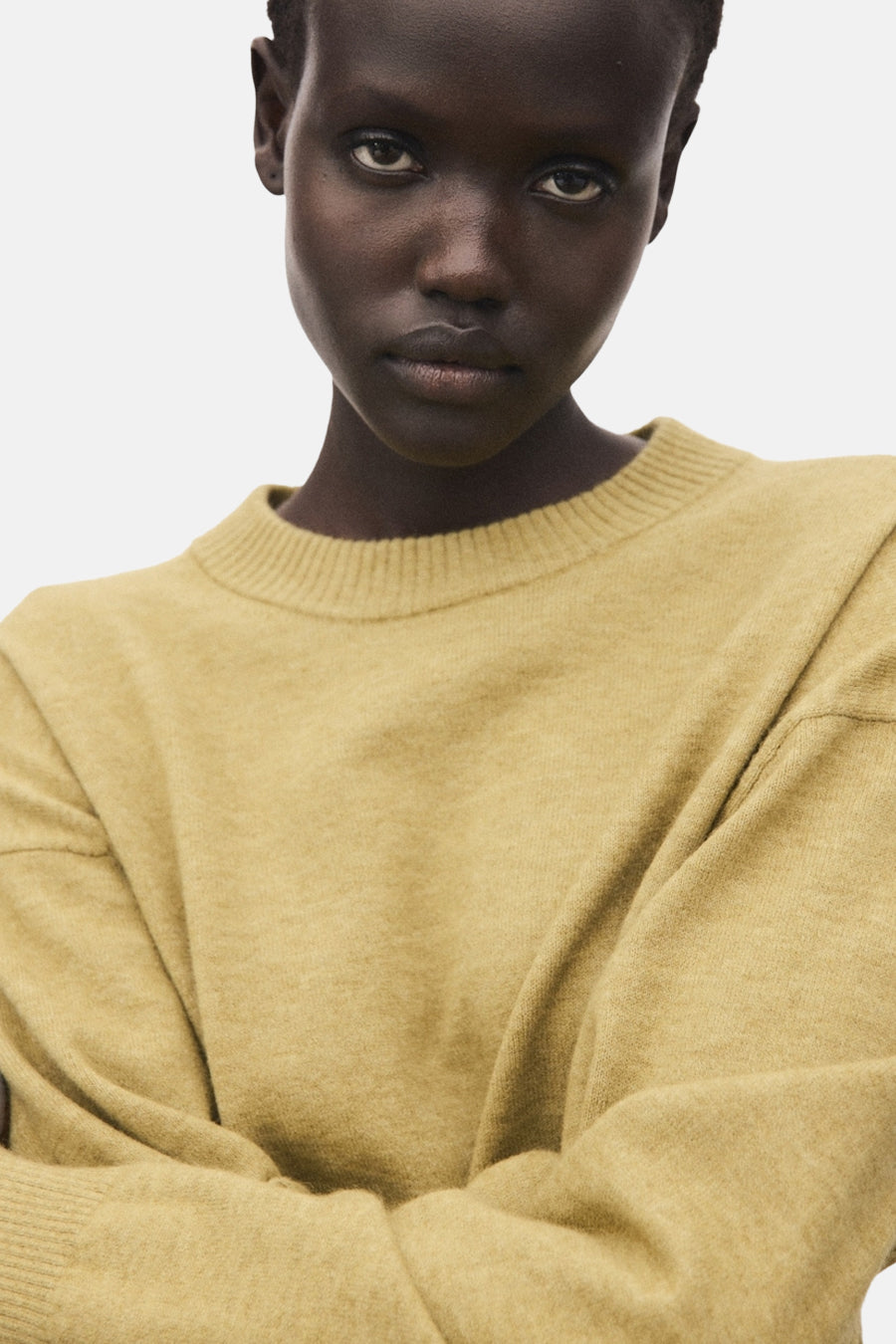 Pull met ronde hals - green - MANGO