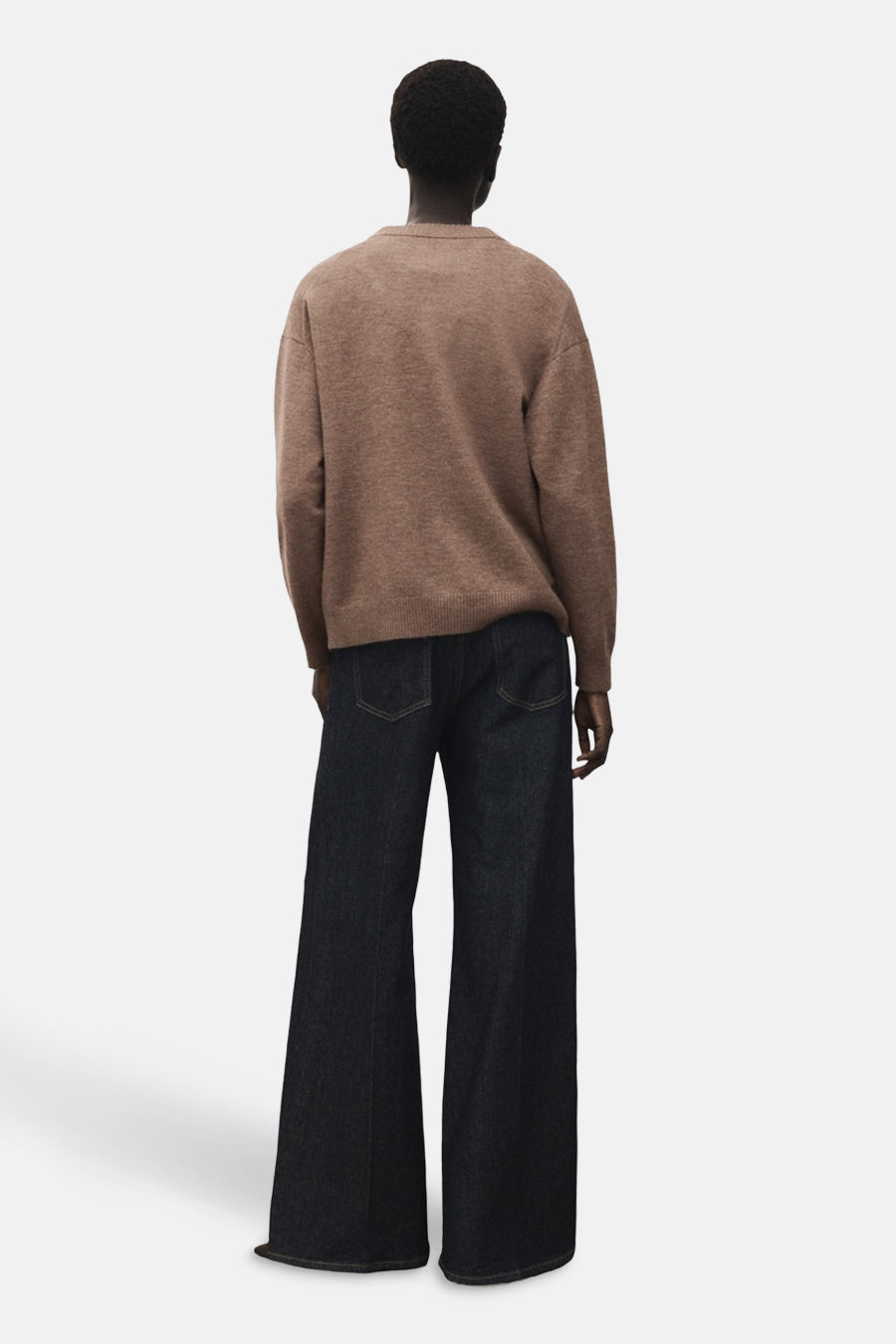 Pull met ronde hals - bruin - MANGO