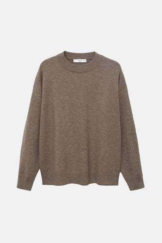 Pull met ronde hals - bruin - MANGO