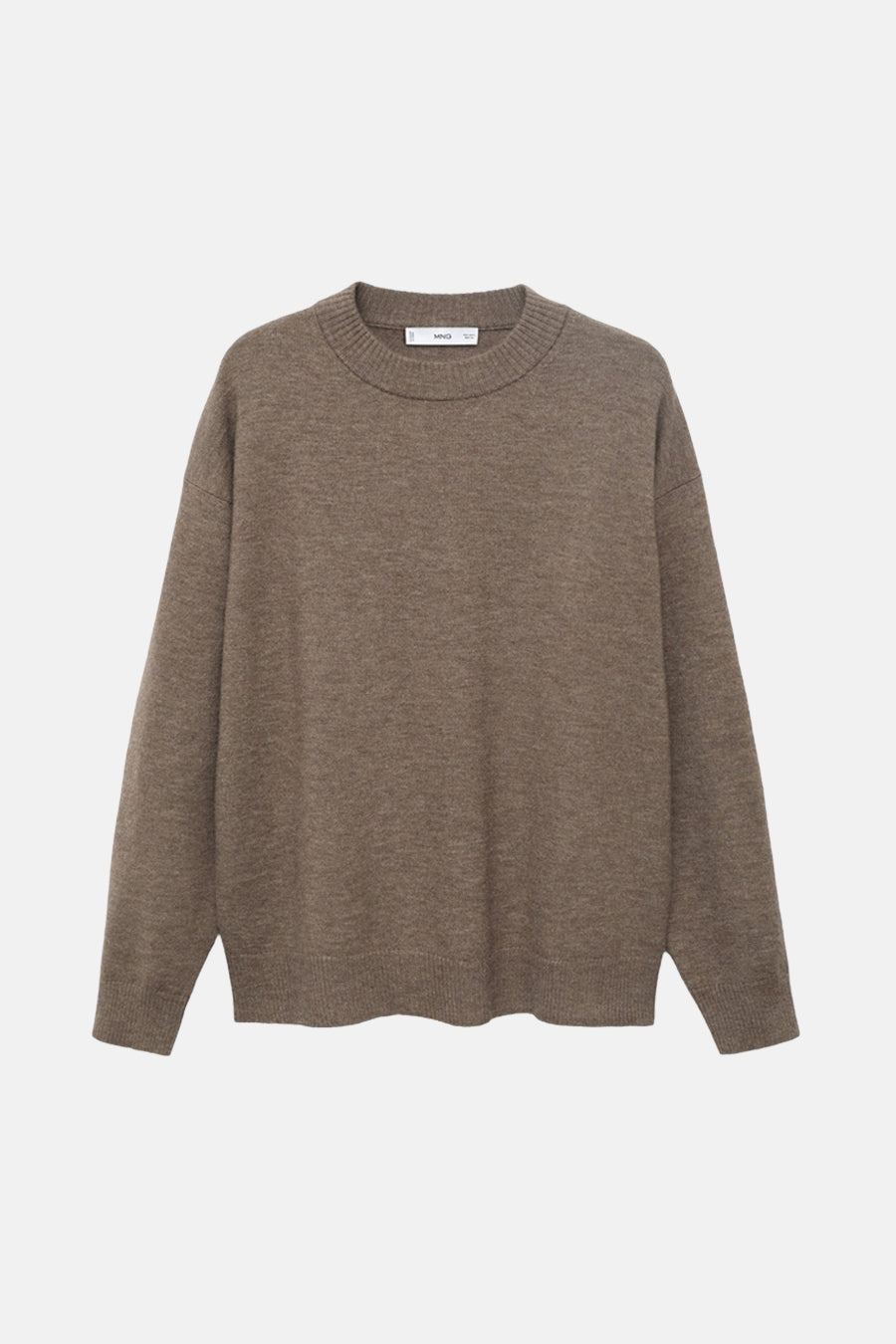 Pull met ronde hals - bruin - MANGO
