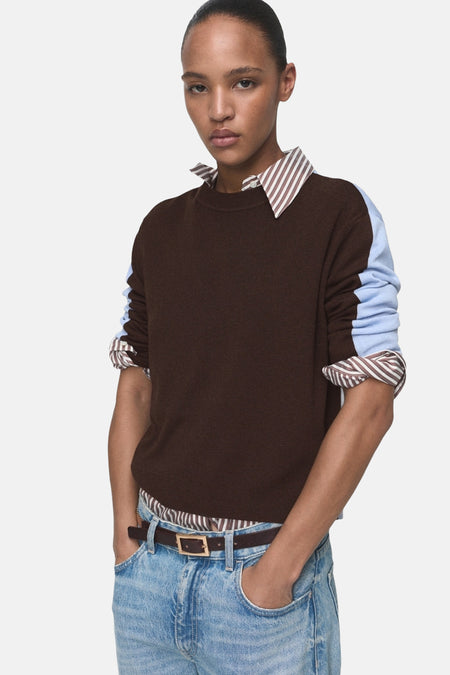 Pull col O multicolore - MANGO