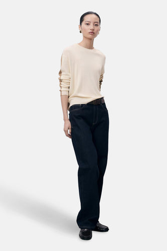 Pull à col rond - Beige