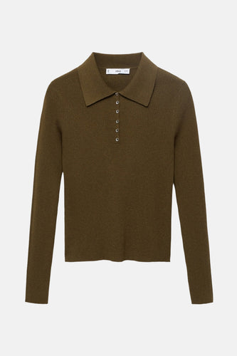 Pull à col rond - kahki - MANGO - 6