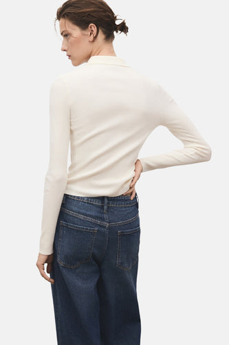 Pull met ronde hals - beige - MANGO - 6