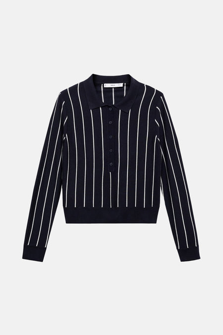 Pull met ronde hals - Blauw