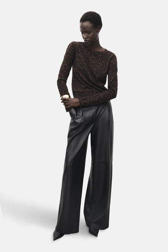 Pull met ronde hals - bruin - MANGO