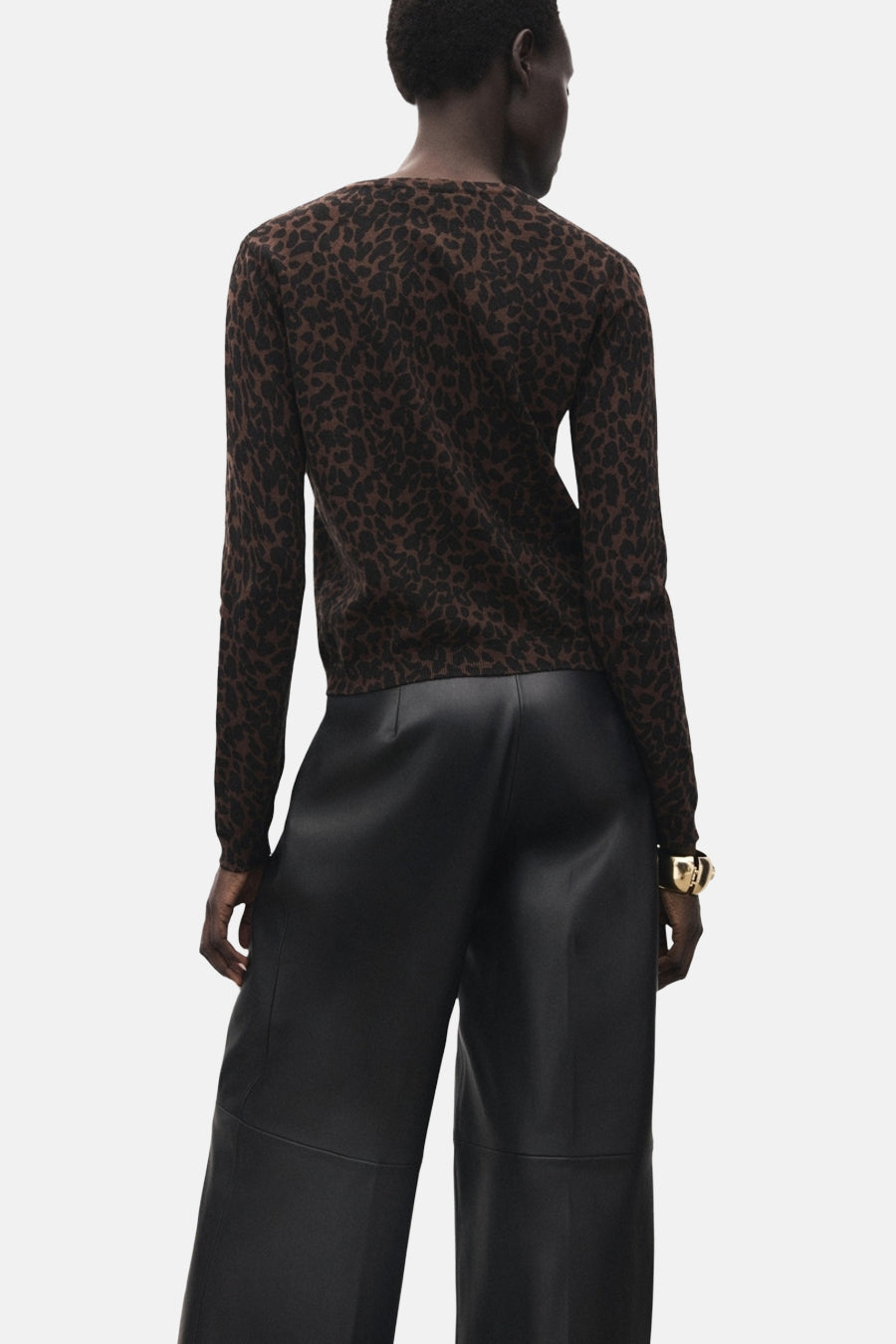 Pull met ronde hals - bruin - MANGO