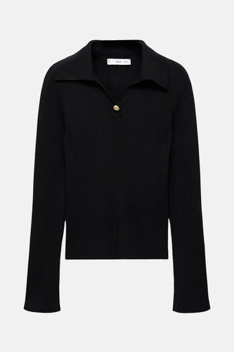 Pull met ronde hals - zwart - MANGO