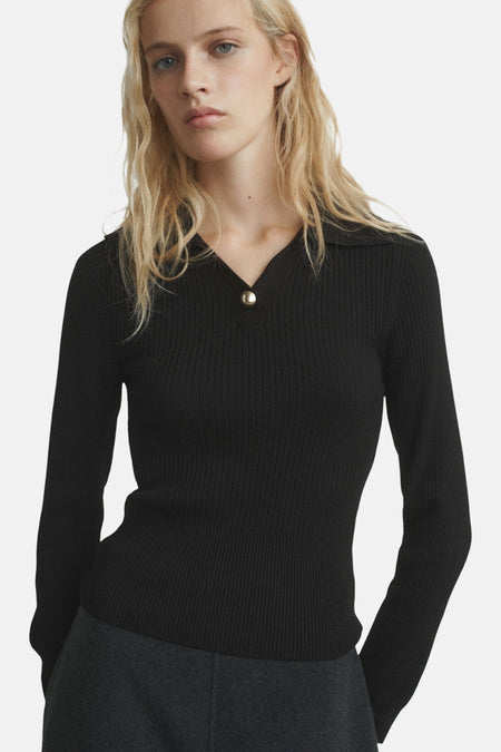 Pull à col rond - noir