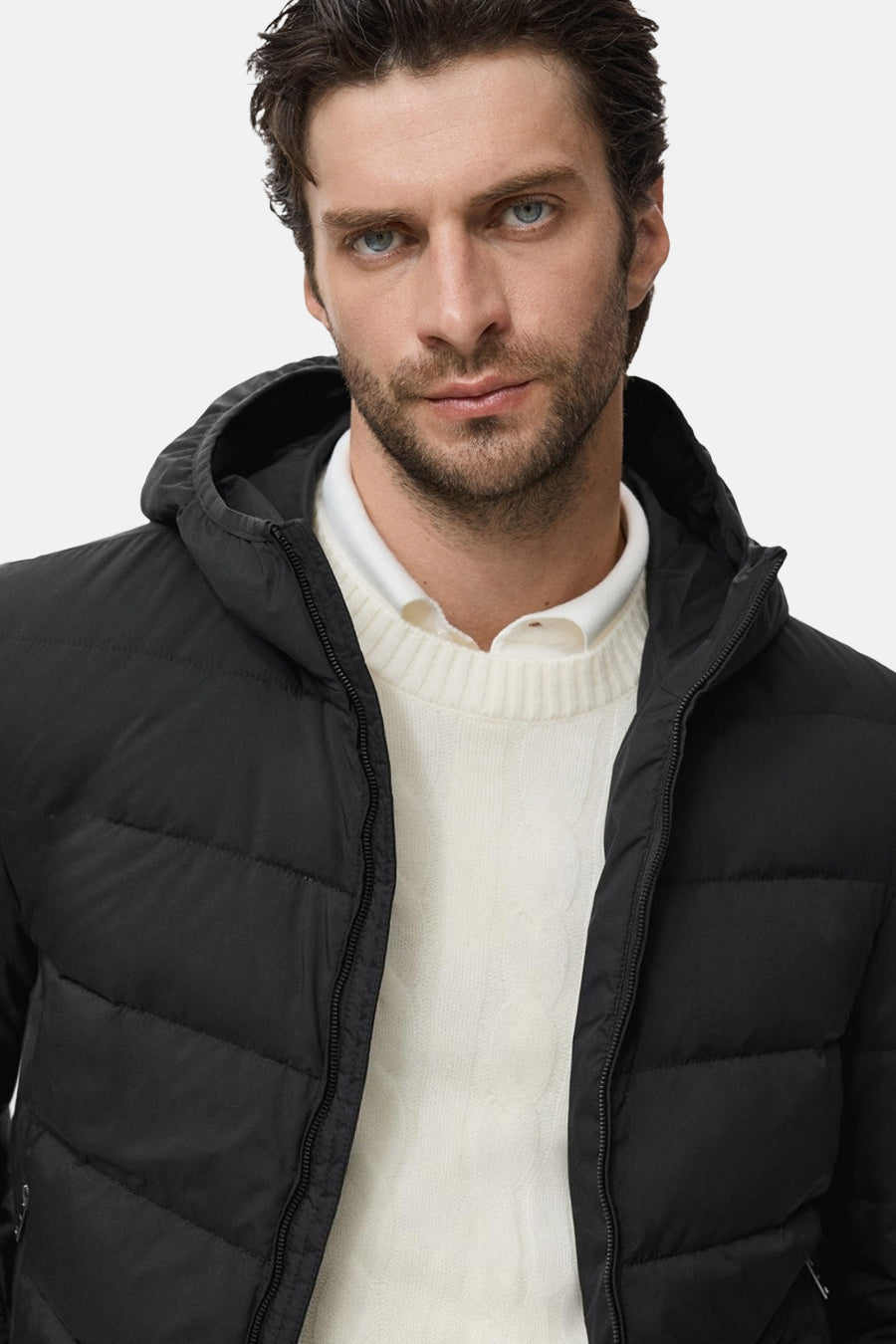 Korte jas - zwart - MANGO