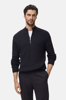 Pull met rolkraag - blauw