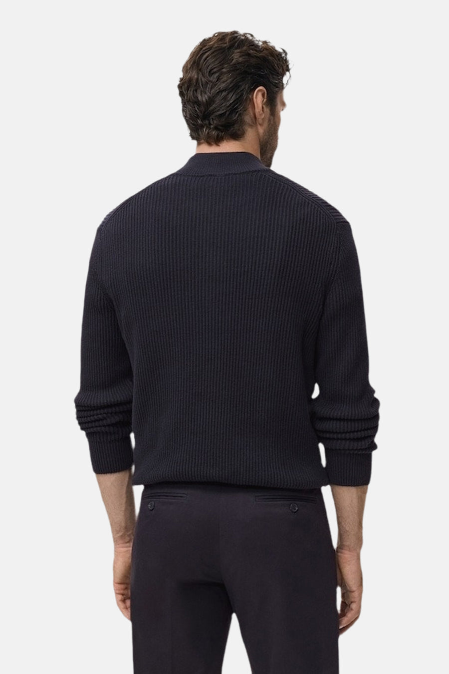 Pull met rolkraag - blauw - MANGO