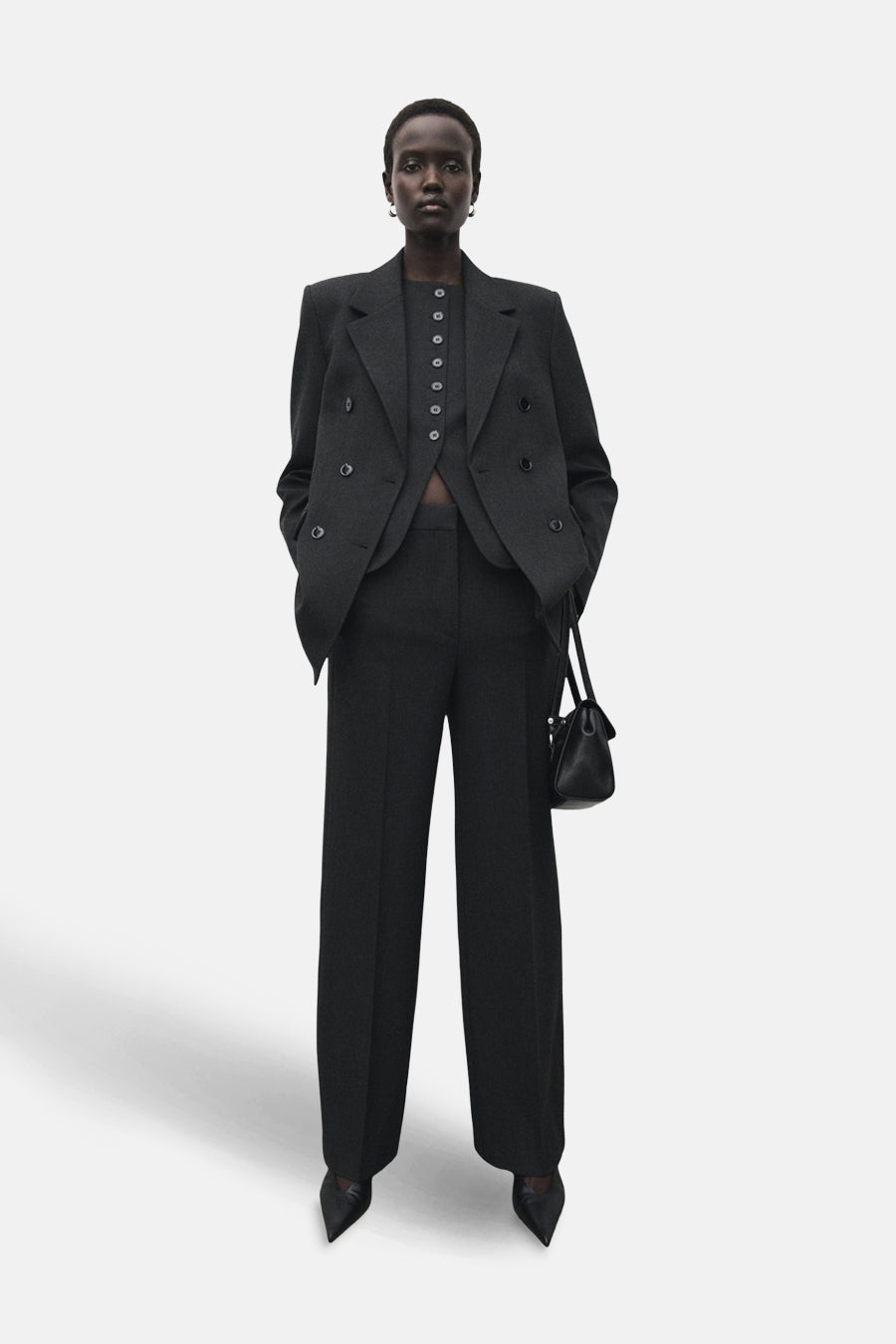 Kostuumbroek - grijs - MANGO