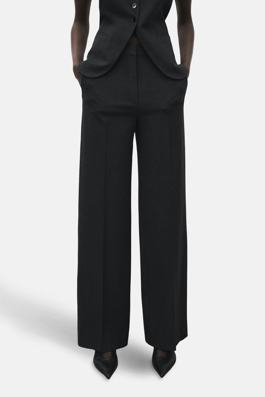 Kostuumbroek - grijs - MANGO