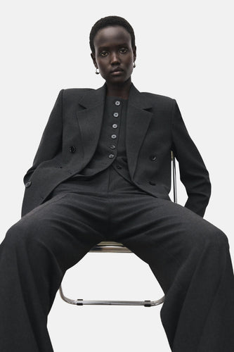 Kostuumbroek - grijs - MANGO