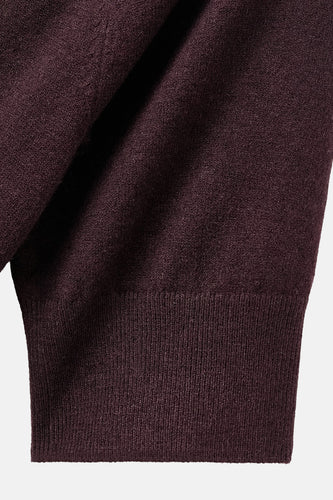 Pull met ronde hals - bordeaux - MANGO