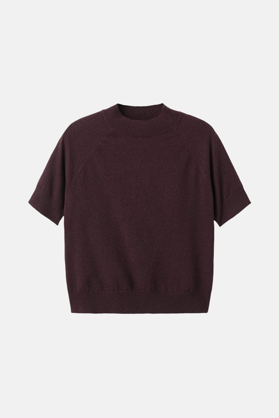 Pull met ronde hals - bordeaux - MANGO