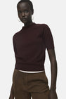 Pull met ronde hals - bordeaux