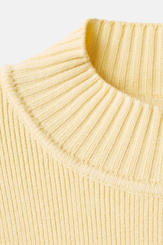 Pull met ronde hals - geel - MANGO