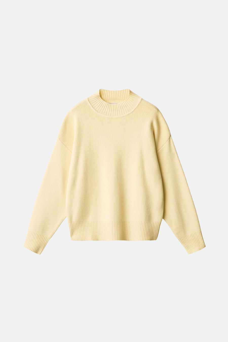 Pull met ronde hals - geel - MANGO