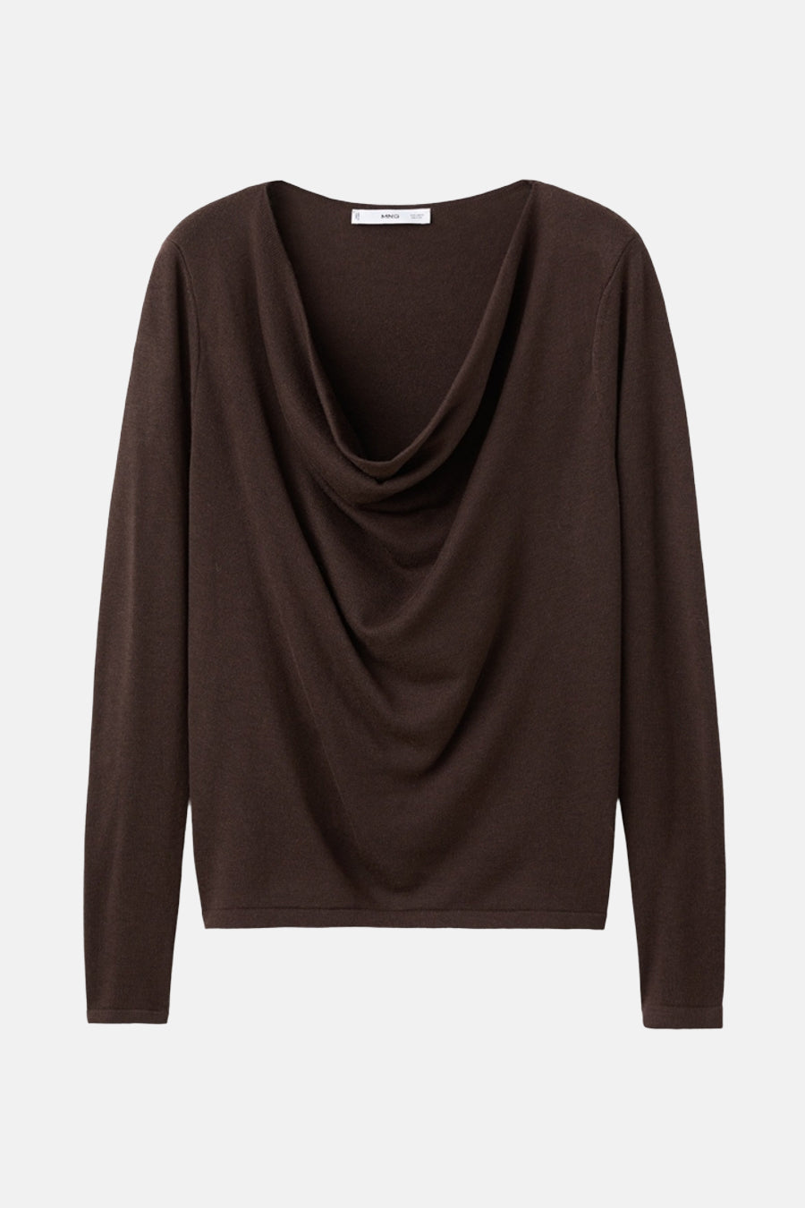 Pull à col rond - brun - MANGO - 5