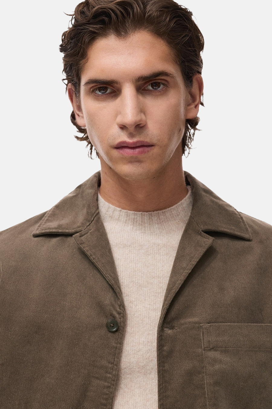 Chemise à manches longues - gris