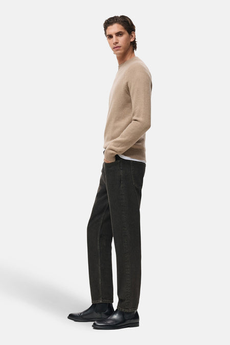 Pull met ronde hals - Beige