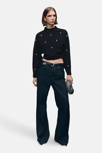 Trui met ronde hals zwart - MANGO - MANGO