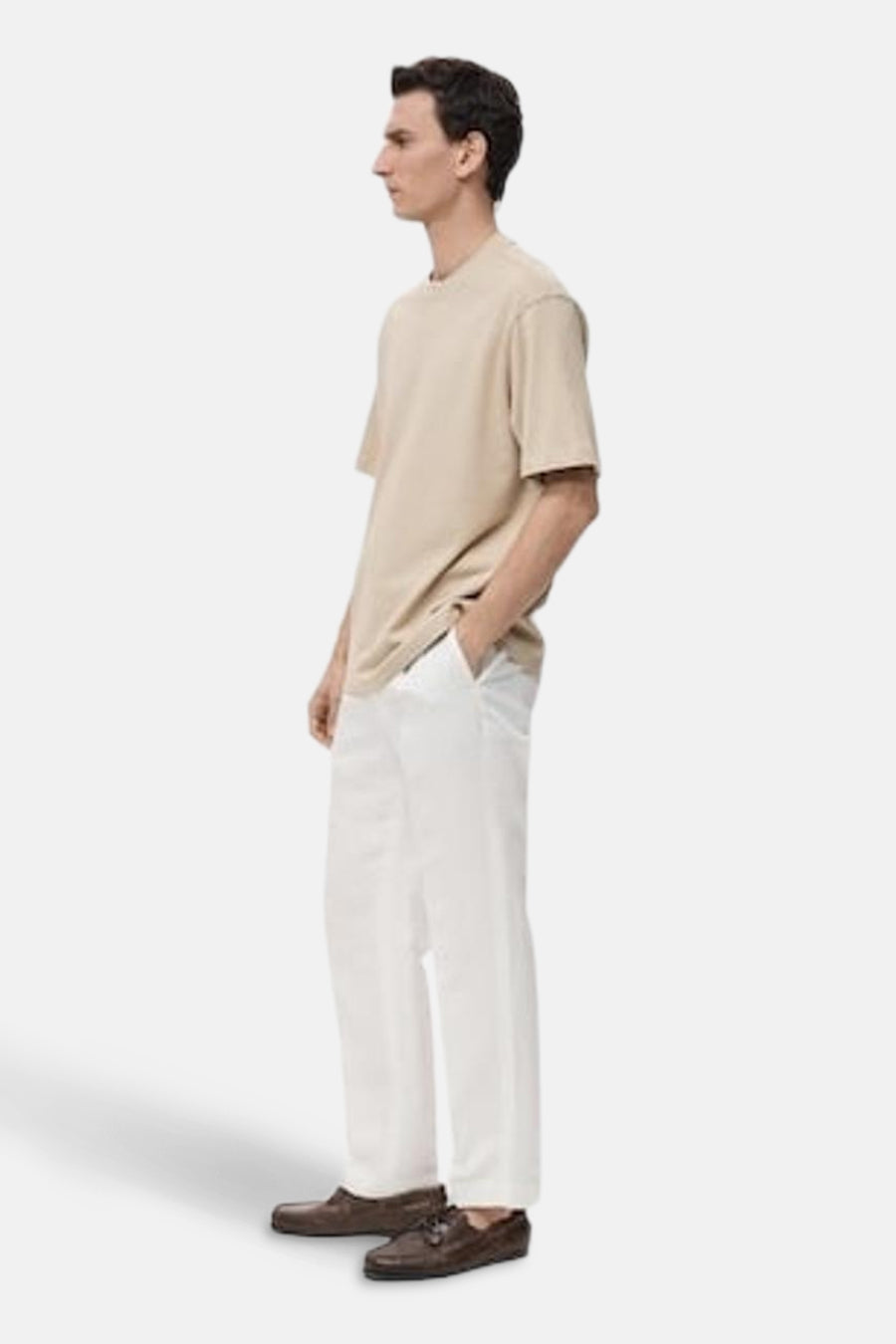 T-shirt (manches courtes) beige - MANGO - MANGO